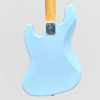 Fender Gold Foil Jazz Bass 4 String Electric Bass Guitar 2022 - Sonic Blue image 4