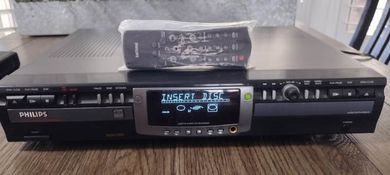 Philips Cdr775 CD rewritable compact disc burner CD player w/ remote image 1
