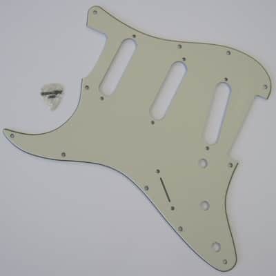Fender LEFT HAND Standard Stratocaster Pickguard Mint Green USA 0055320000 image 1
