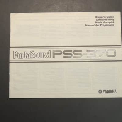 Yamaha Portasound PSS-370 Owner's Guide [Three Wave Music]