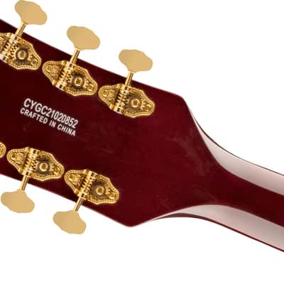 Gretsch G5422TG Electromatic Classic Hollow Body Double-Cut Guitar with Bigsby and Gold Hardware, Laurel Fingerboard, Walnut Stain image 8