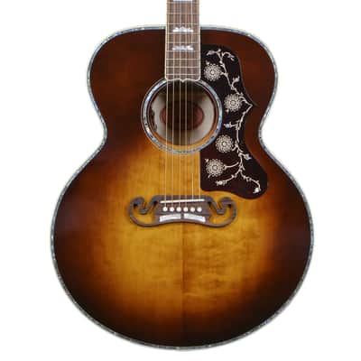 1994 Gibson SJ-200 Rose Custom J-200 Acoustic Guitar Ebony