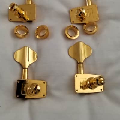 Jin Ho Gold Bass Tuners 2L + 2R (NOT 4 in a line) image 1