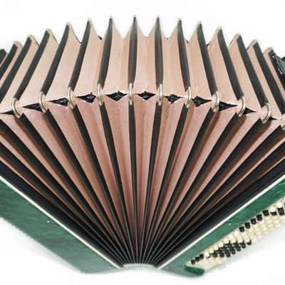 Tenor Bayan Ukraine Chromatic Button Accordion 100 Bass, New Straps and Case, Concertina Stradella B System, Harmonica in Tune, 2726 image 7