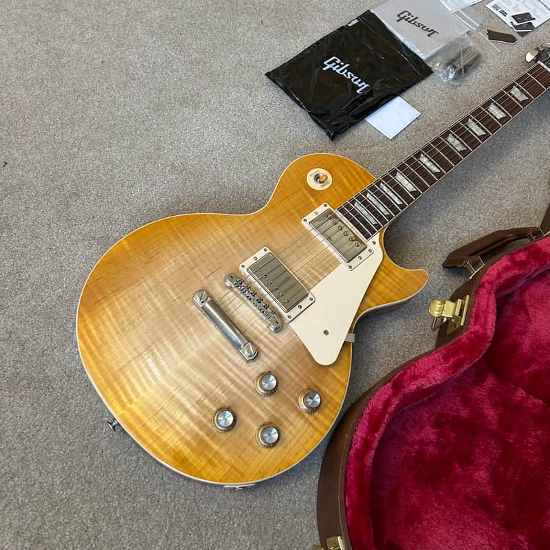 Gibson Les Paul Standard '60s Wildwood Custom Shop Top 2023 - Lemon Burst with OHSC