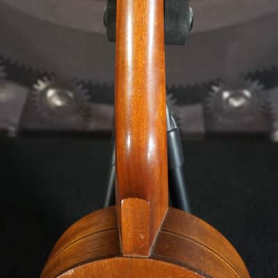 Antique Banjolele Ukulele - Closed Back with F Holes image 10