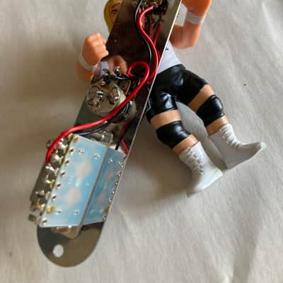 Unbranded Loaded Telecaster Style Control Plate - Relic’d Chrome image 2