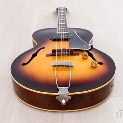 1955 Gibson ES-130 Vintage Archtop Electric Guitar Sunburst w/ Case, ES-125 image 10
