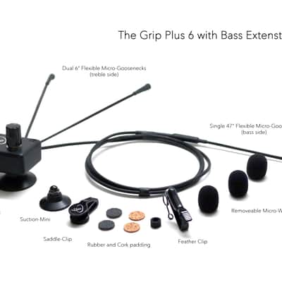 "THE GRIP PLUS 6 with BASS EXTENSION" A MELODION BUTTON ACCORDION BASS & TREBLE MICROPHONE SYSTEM image 5