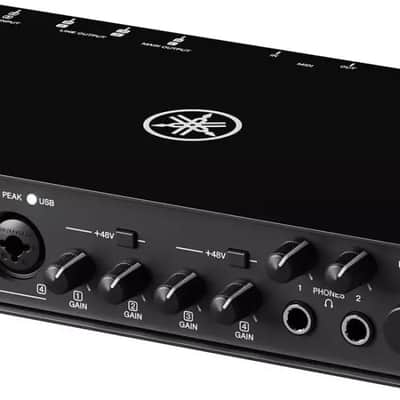 Yamaha URX44C 6x4 USB-C Audio Interface, Black image 3