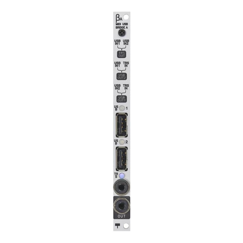 Tubbutec USB Bridge A Eurorack USB MIDI Module (Silver) image 1