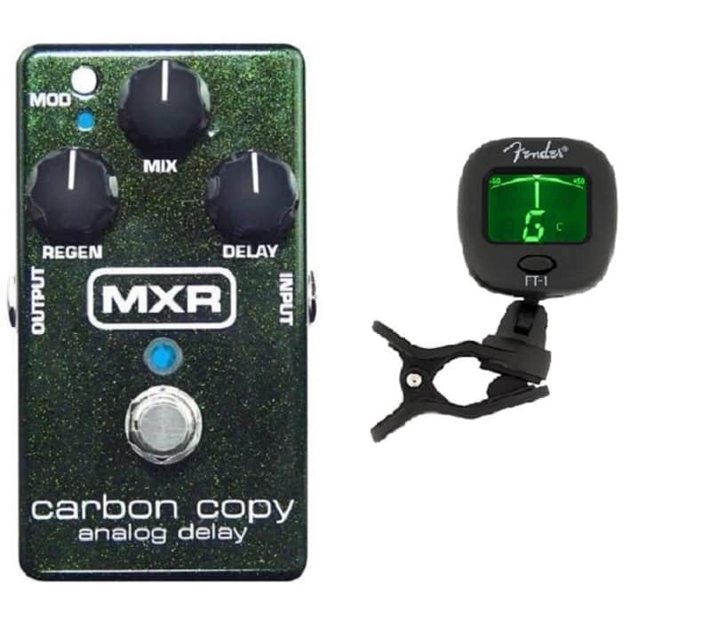 MXR M169 Carbon Copy Analog Delay Guitar Effects Pedal 600ms Delay Time M-169 ( FENDER TUNER ) image 1