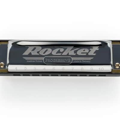 Hohner Progressive Series Rocket 10 Hole Diatonic Harmonica, B Major - M2013126 image 6
