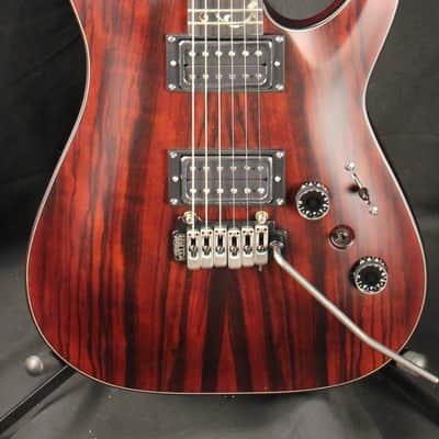 Schecter C-1 Exotic Ebony Electric Guitar Natural Satin image 2