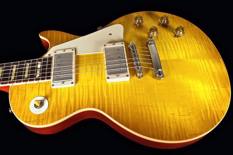 Gibson Les Paul 1958 Historic 58 Custom Shop CR8 Flame Top Chambered 2012 Lemonburst image 1