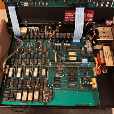 Oberheim DX 1983 - Blue with wood ends image 3