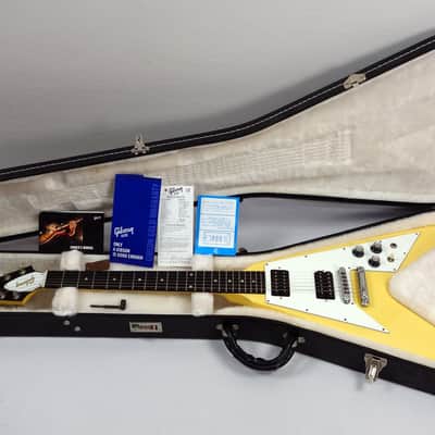 2007 Gibson Flying V Factor X Aged Classic White Ebony Neck & Hardshell Case image 11
