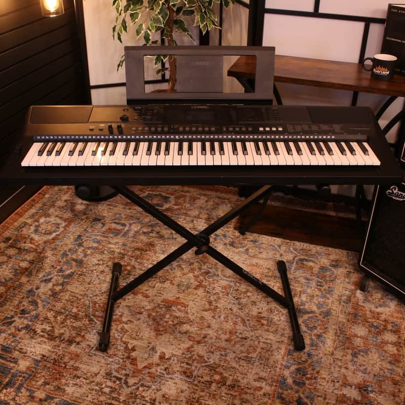 Used Yamaha PSR-EW410 76-Key Portable Keyboard w/ Music Stand image 1