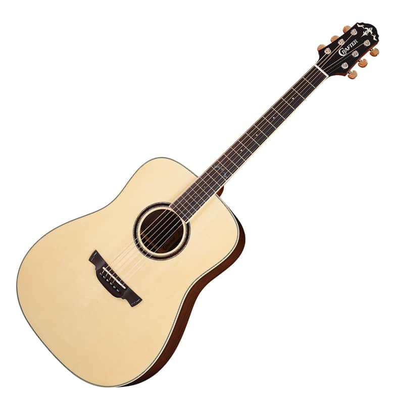 Crafter DX-25 RS Prime Dreadnought Engelmann Spruce Top Natural Acoustic Guitar image 1