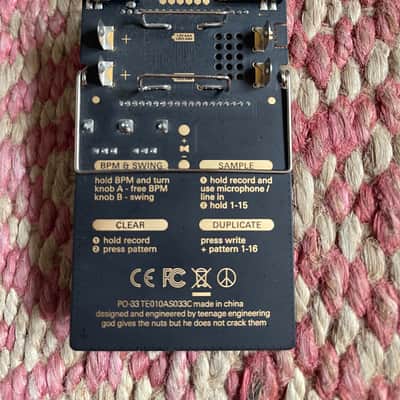 Teenage Engineering PO-33 Pocket Operator K.O! 2018 - Present - Black image 3
