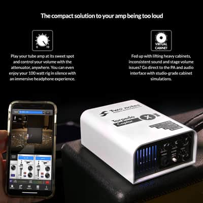 HOT! IN STOCK Two Notes Captor X 8 ohm Reactive Load Direct DI Box Speaker Cab Sim Attenuator Pedal image 2