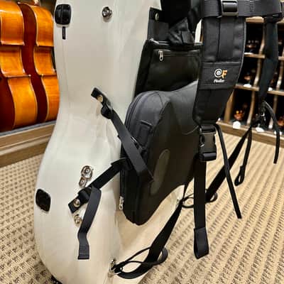 Accord 'Ultralight Series' 4/4 High Gloss White Cello Case w/ Fiedler Backpack System image 15