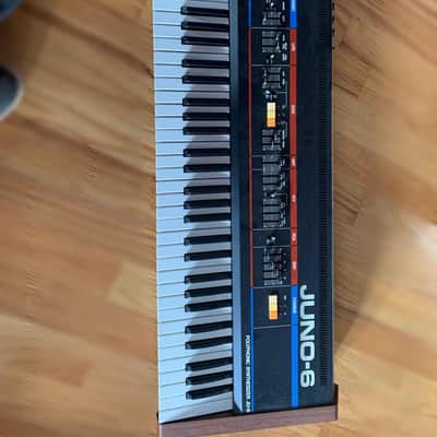 Roland Juno-6 61-Key Polyphonic Synthesizer 1982 - 1984 - Black image 1
