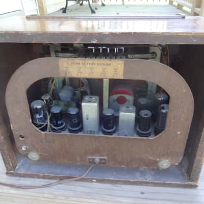 RCA Victor Tube wood cabinet radio Model 28X5 AM Shortwave image 5