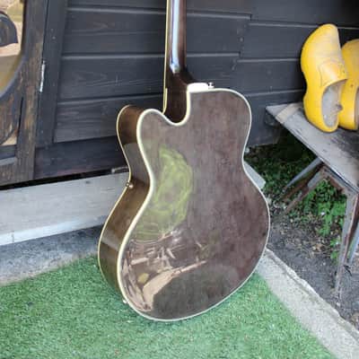 Condor hollowbody guitar made in japan 70's /80's Moss Green with Gold Hardware image 6