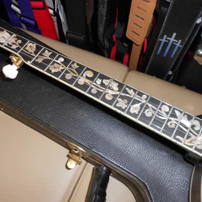 Morgan Monroe Appalachia Gold-Plated Banjo with mother of pearl inlay, 1990 image 4