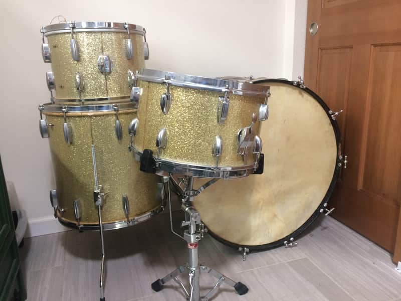 Slingerland Radio King 1946-48 Gold Sparkle image 1