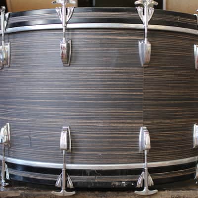 1970's Ludwig Pro Beat in "Ebony Oyster" 14"x24" 16"x16" 9"x13" image 4