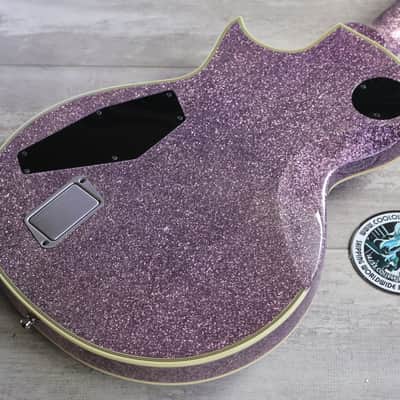 2019 ESP E-II Japan Eclipse EC-DB Les Paul w/EMG's (Purple Sparkle) image 9