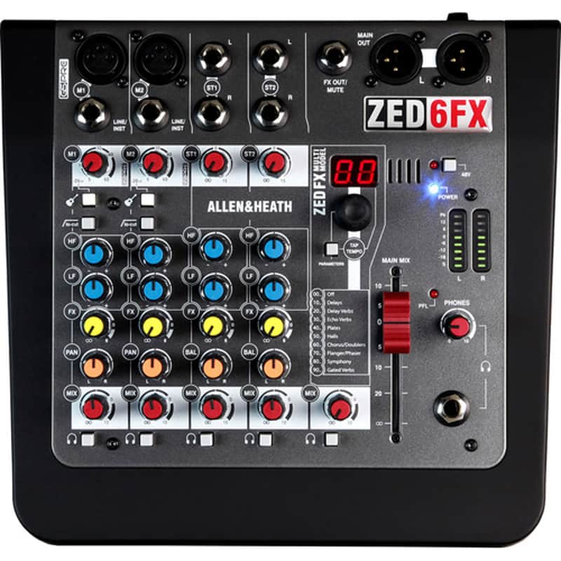 Allen & Heath ZED-6FX Compact Analog Mixer (with On-Board Effects Engine) image 1