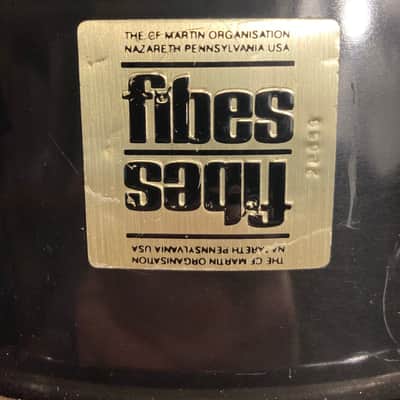 Fibes - 5.5x14" Nazareth Square-Badge Era, Black-over-Fiberglass Snare 1977–1979 image 1