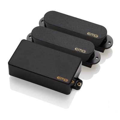 EMG SA/SA/89 HSS Pickup Set w/ Humbucker & 2 Single Coil Active Pickups, Black image 1