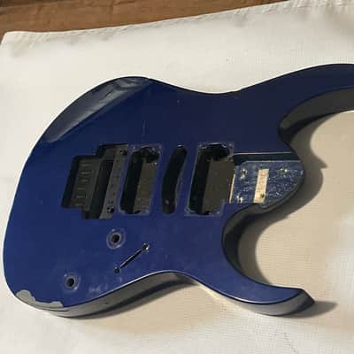 1997 Korean Ibanez RG470 Candy Blue Basswood Guitar Body Floyd Ready image 2