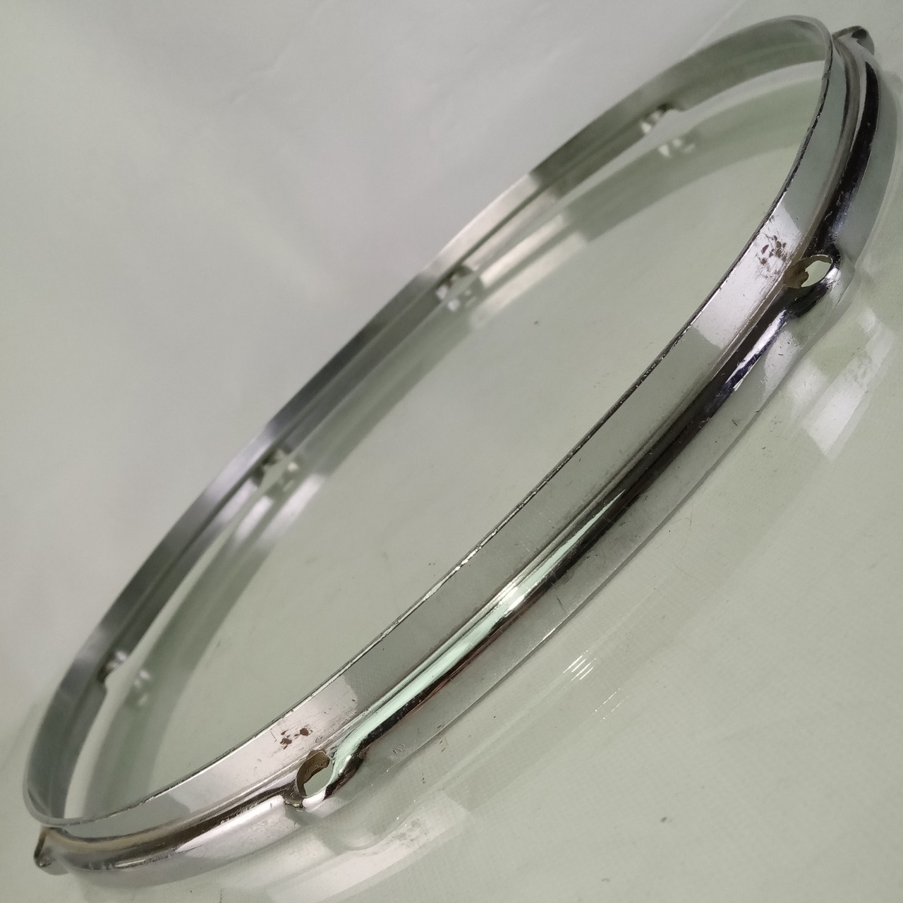 Slingerland 14"Chrome Stick-Chopper 8Lug Snare Drum/Floor Tom Rim/Hoop 15/16"COB — main photograph