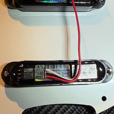 EMG SL20 Steve Lukather Pickups HSS on Prewired Loaded Pickguard with battery active electronics, 2010s - Black/Black Pearl image 9