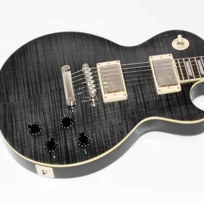 Epiphone Les Paul 1960 Tribute Plus Electric Guitar Trans Black w/ Case image 3