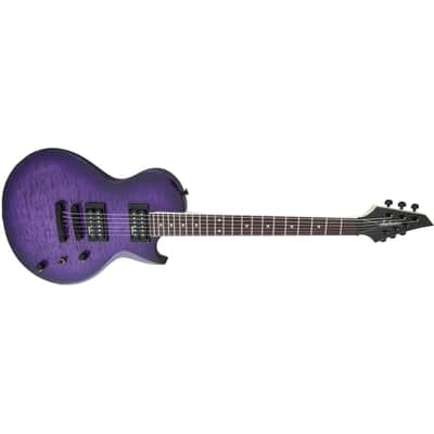 Jackson JS Series Monarkh SC JS22 Quilt Maple Guitar, Amaranth Fingerboard, Transparent Purple Burst image 14