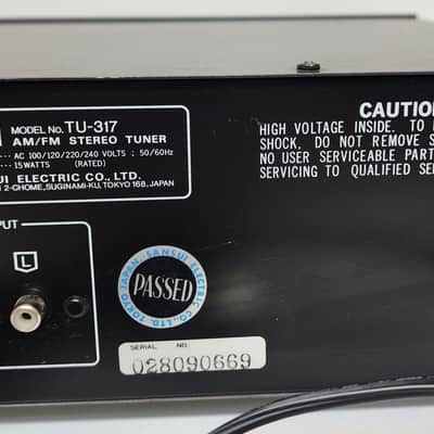 Sansui TU-317 Radio AM/FM Stereo Tuner 1978-1980 - Black image 7