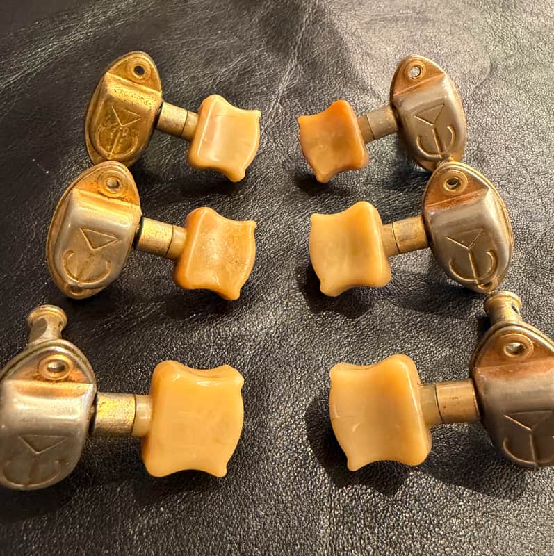 Epiphone Kolb Tuners and bushings 1950’s Gold image 1