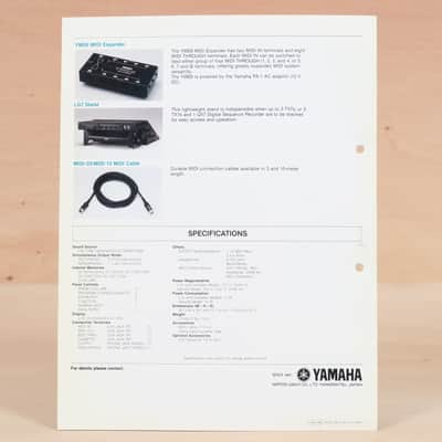 Yamaha TX7 FM Expander original brochure image 3