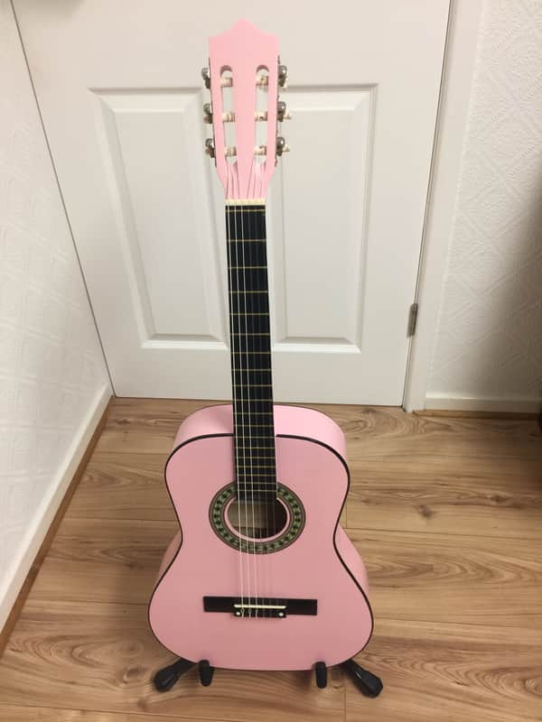 Herald Herald HL 34 3/4 Size Classical Guitar Pink image 1