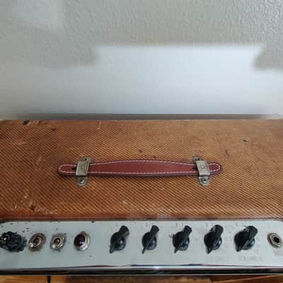 1955 Fender Bassman 5E6-A Narrow Panel 40-Watt 4x10" Guitar Combo Tweed image 6