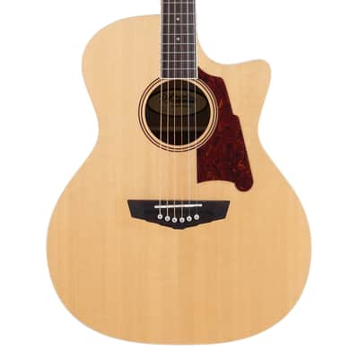 D'Angelico Premier Gramercy Cutaway A/E Guitar - Natural - Open Box image 1