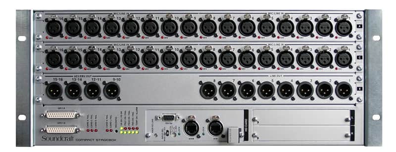 Soundcraft Compact Stage Box - 32/8+8: Cat5 Neutrik image 1