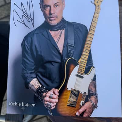 Autographed Fender Richie Kotzen signature by Telecaster 2 tone sunburst image 5