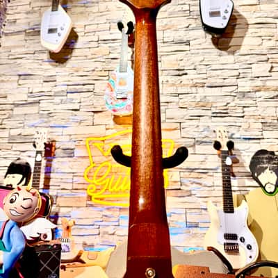 Black Volt Veronica “ Hollywood Bowl “ Alaskan Yellow Cedar Top - Sequoia - African Mahogany ( Unique Piece in The World Lefty) image 21